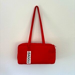 NWT Baggu Regular Nylon Bowler Bag - Candy Apple